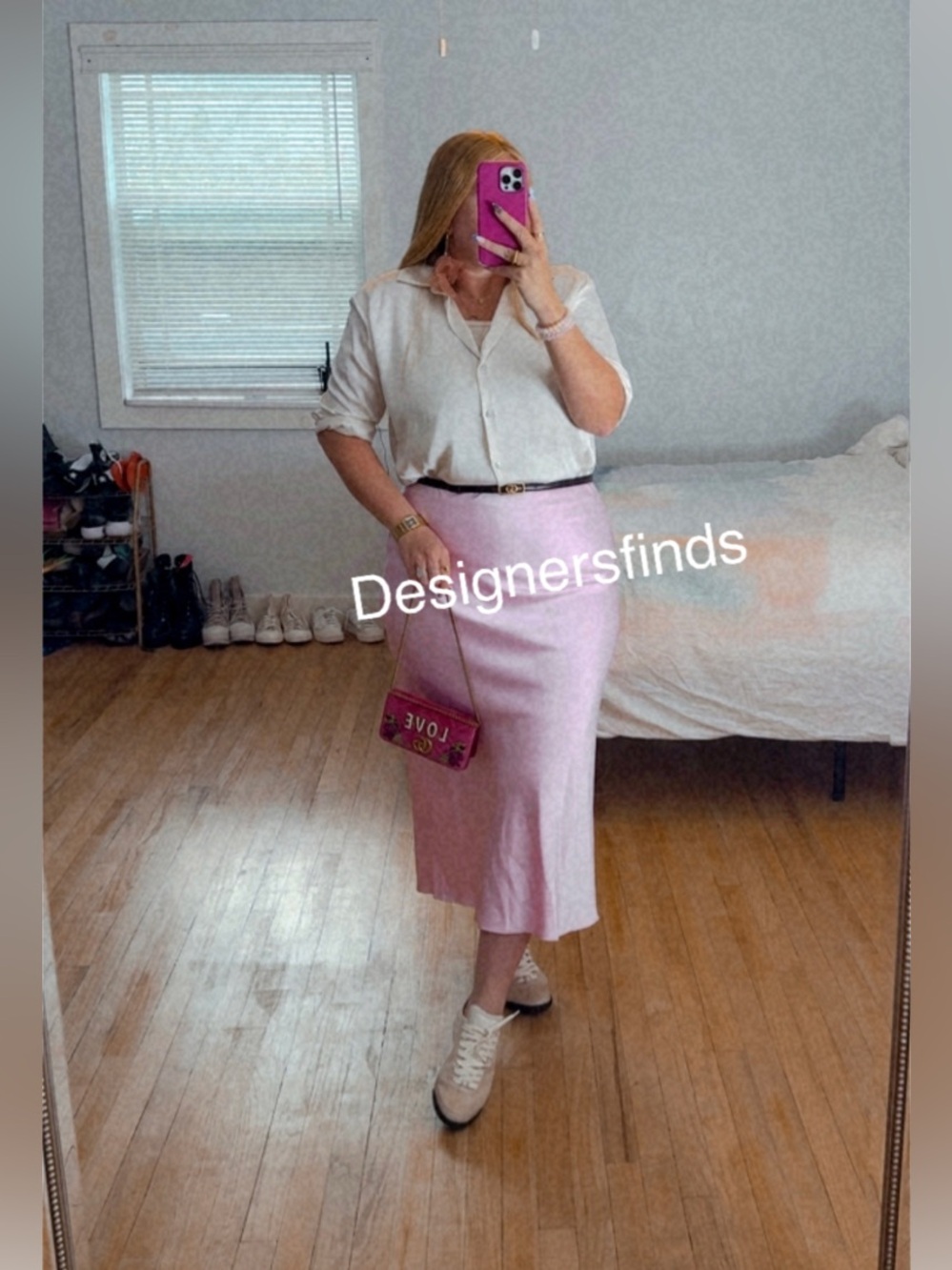 ZARA SATIN EFFECT MIDI SKIRT